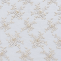 Ivory Floral Embroidered Lace with Delicate Beadwork