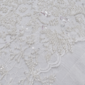 White Pearl Floral Chantilly Lace