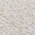 Pearl Embellished Tulle Fabric