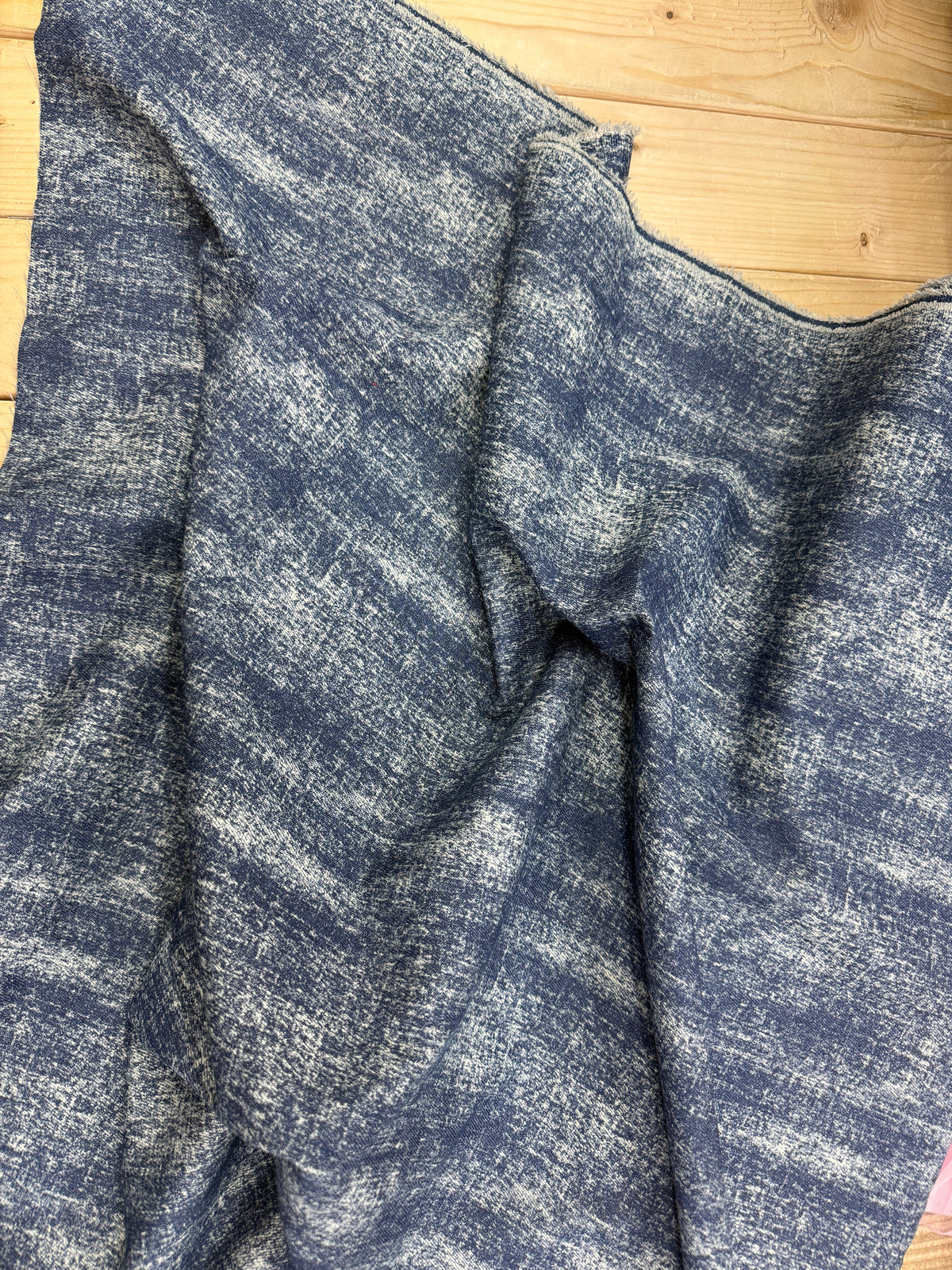 Washed Aged Denim Jacquard