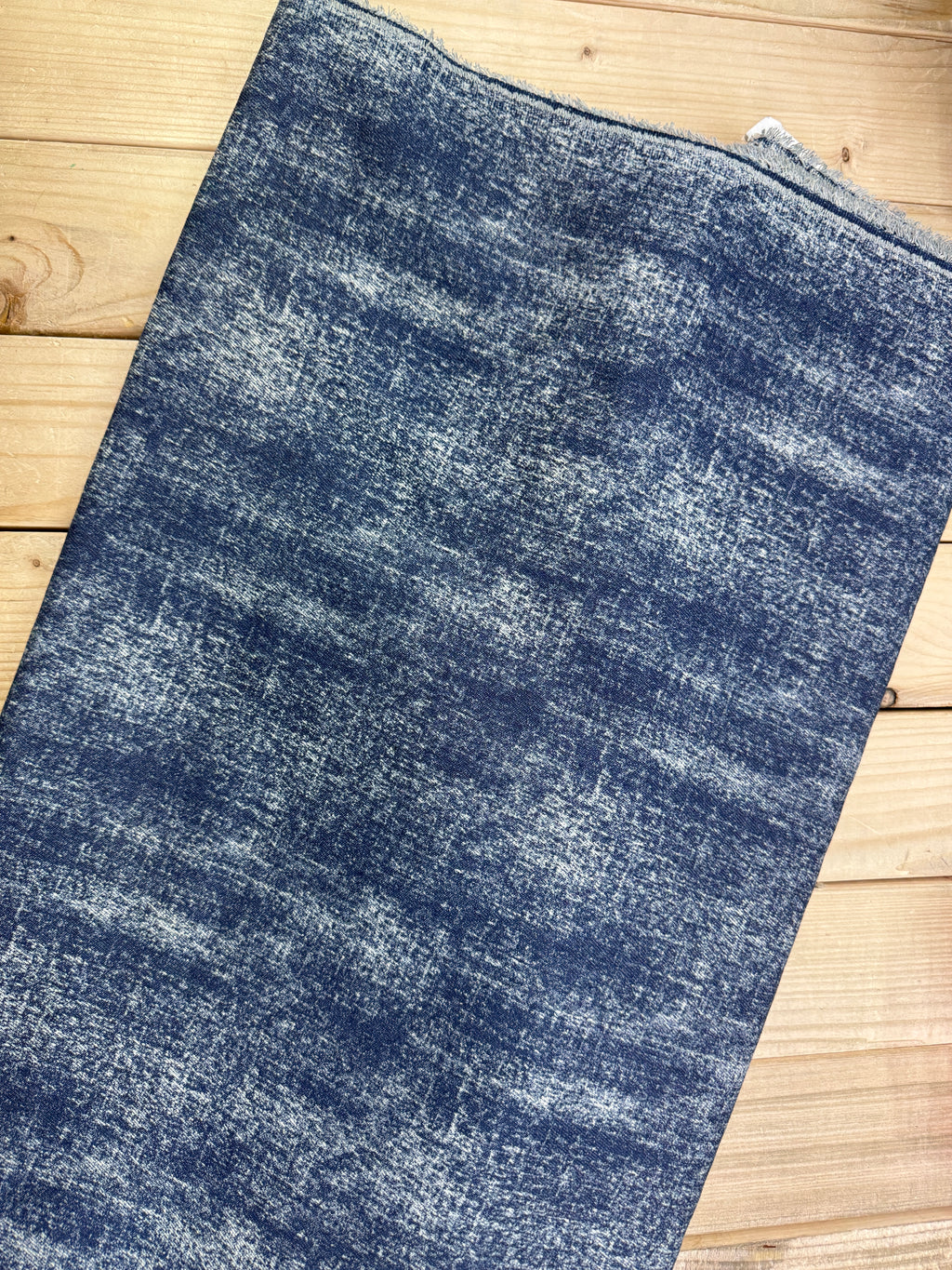 Washed Aged Denim Jacquard