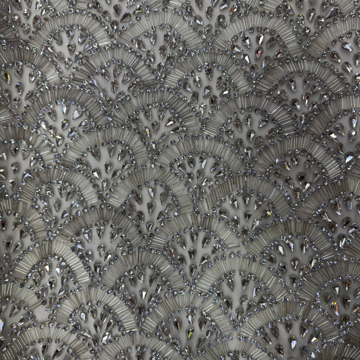 Scallop Rhinestone Lace