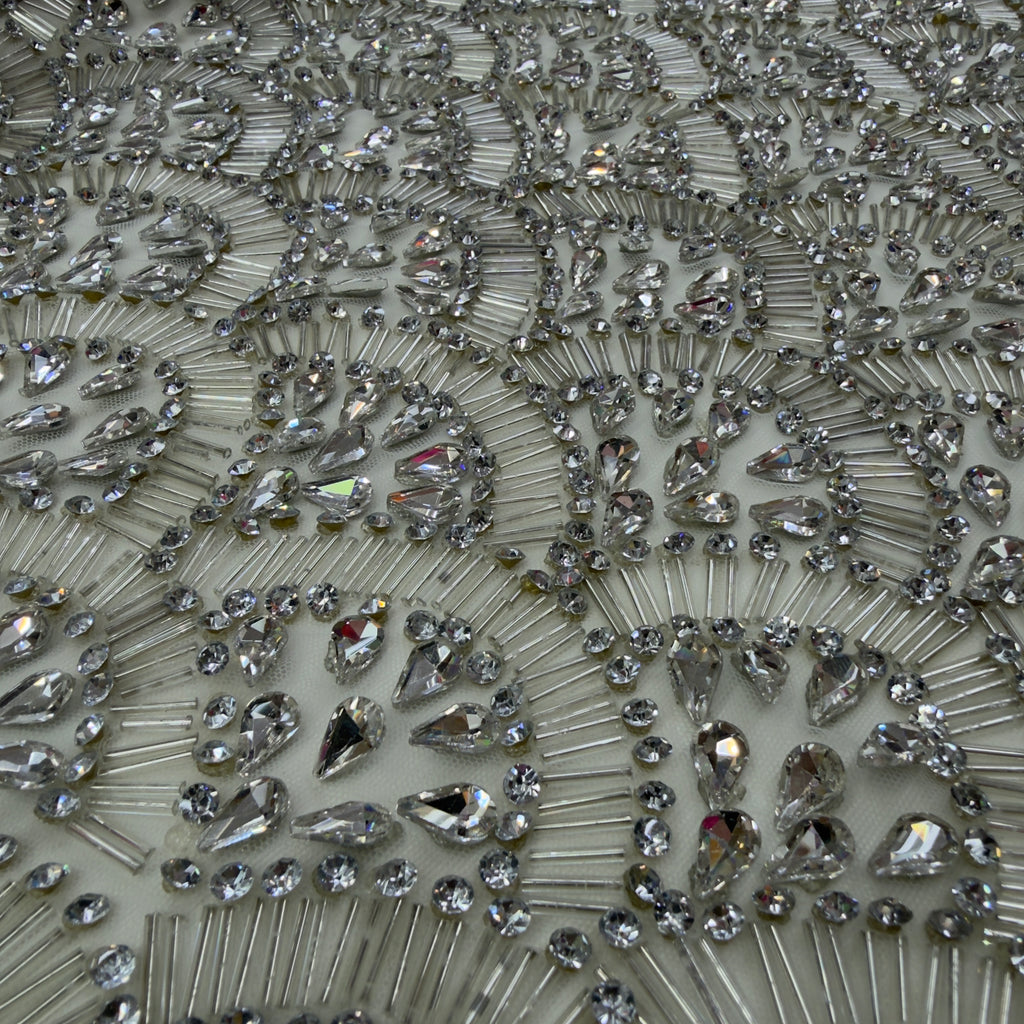 Scallop Rhinestone Lace