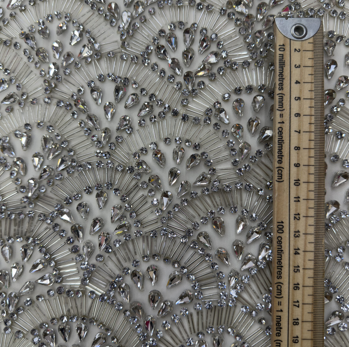 Scallop Rhinestone Lace
