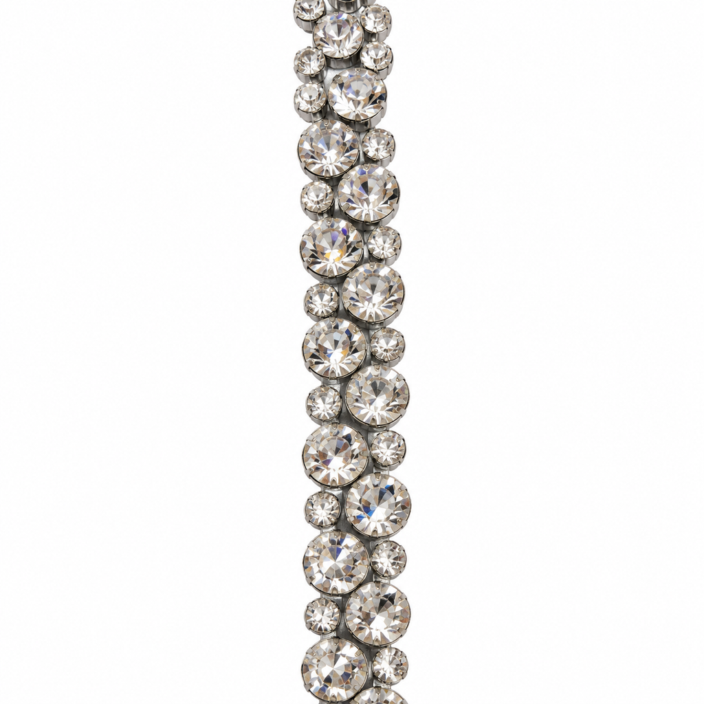 Luxury Hotfix Diamante Trim – Crystal Cluster
