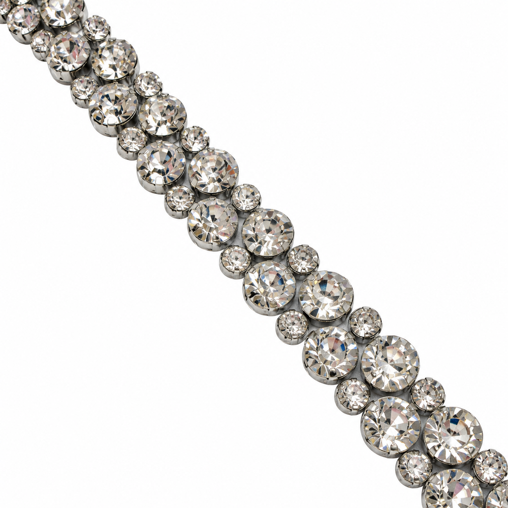 Luxury Hotfix Diamante Trim – Crystal Cluster
