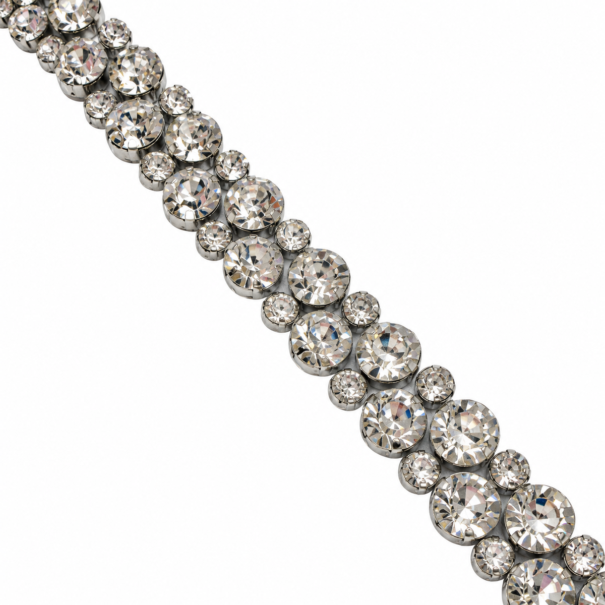 Luxury Hotfix Diamante Trim – Crystal Cluster