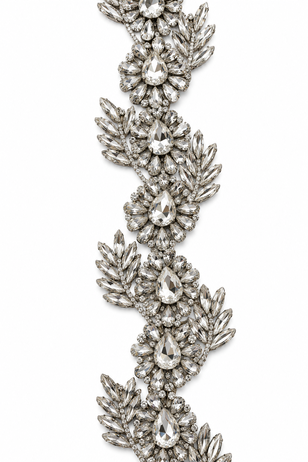 Luxury Hotfix Diamante Trim – Crystal Bloom