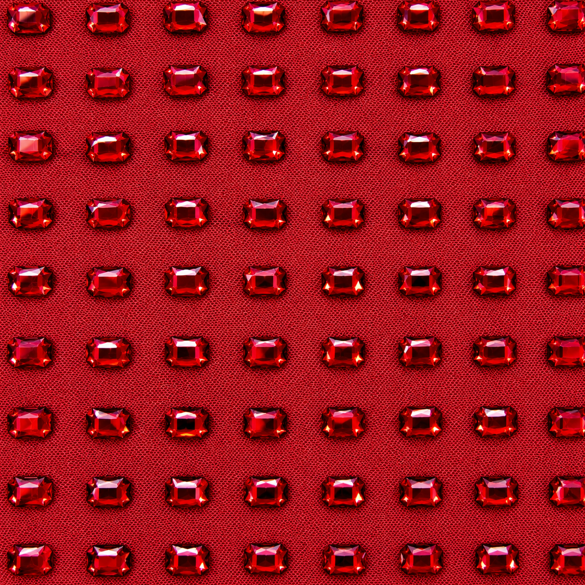 Luxury Rectangular Rhinestone Mesh Fabric