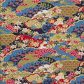 Japanese Floral Hills Metallic Cotton