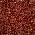 Japanese Vintage Clouds Metallic Cotton
