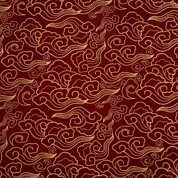 Japanese Vintage Clouds Metallic Cotton