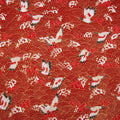 Japanese Mini Flying Cranes Metallic Cotton